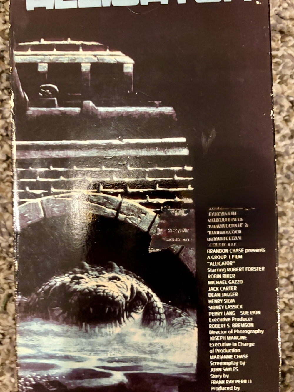 Vintage VHS Release of the 1980 Cult Creature Feature Alligator